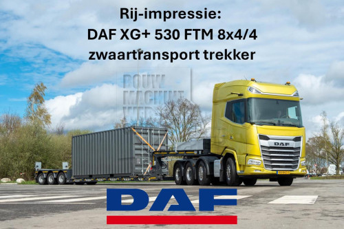 DAF XG+ 530 FTM 8x4 zwaartransport trekker